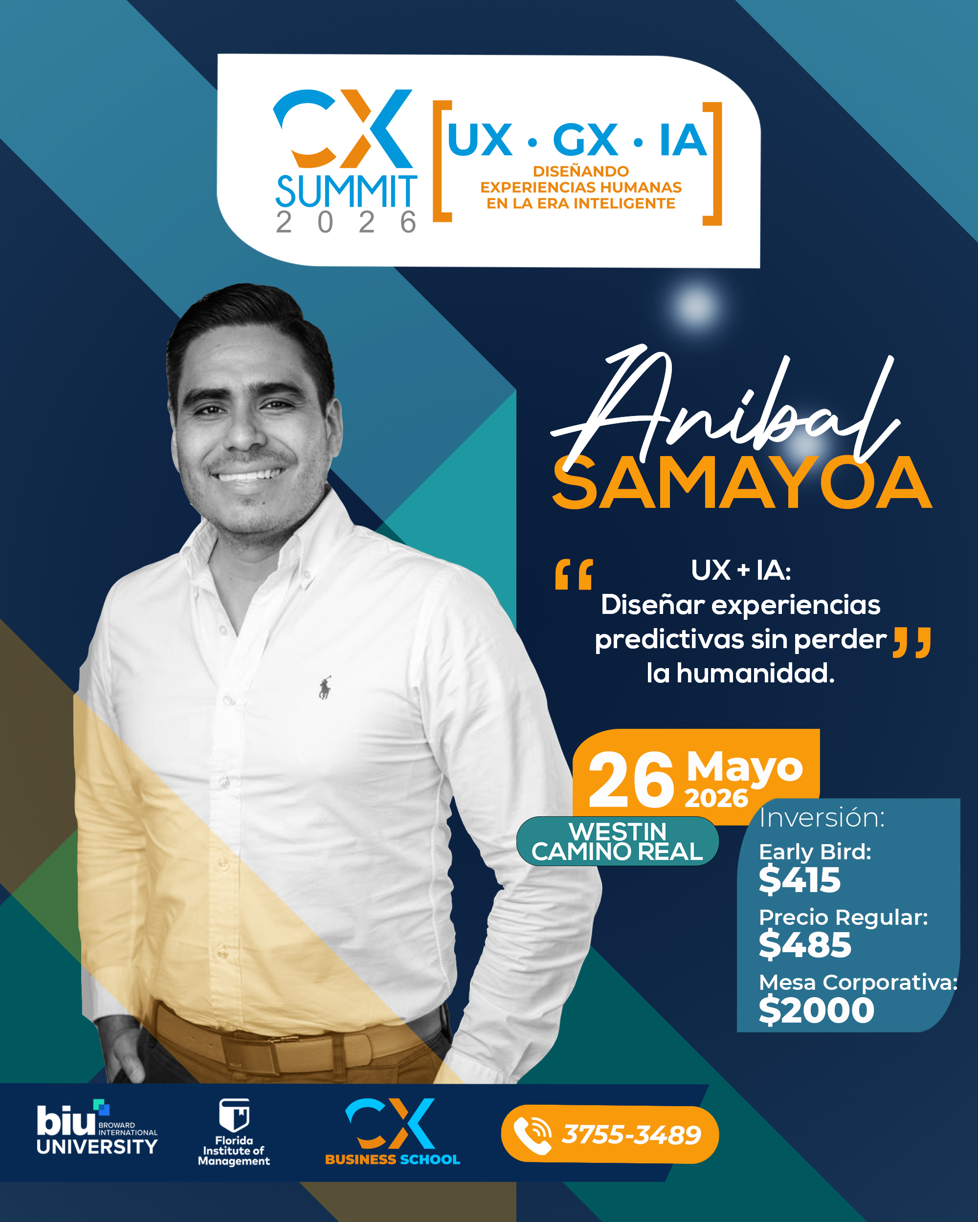 Arte promocional 2 del CX Summit 2026