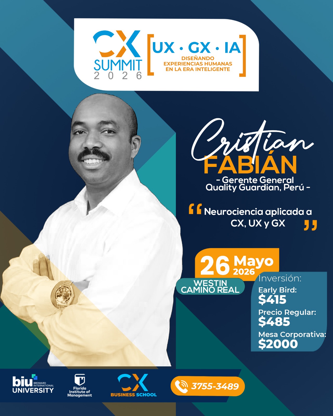 Arte promocional 5 del CX Summit 2026