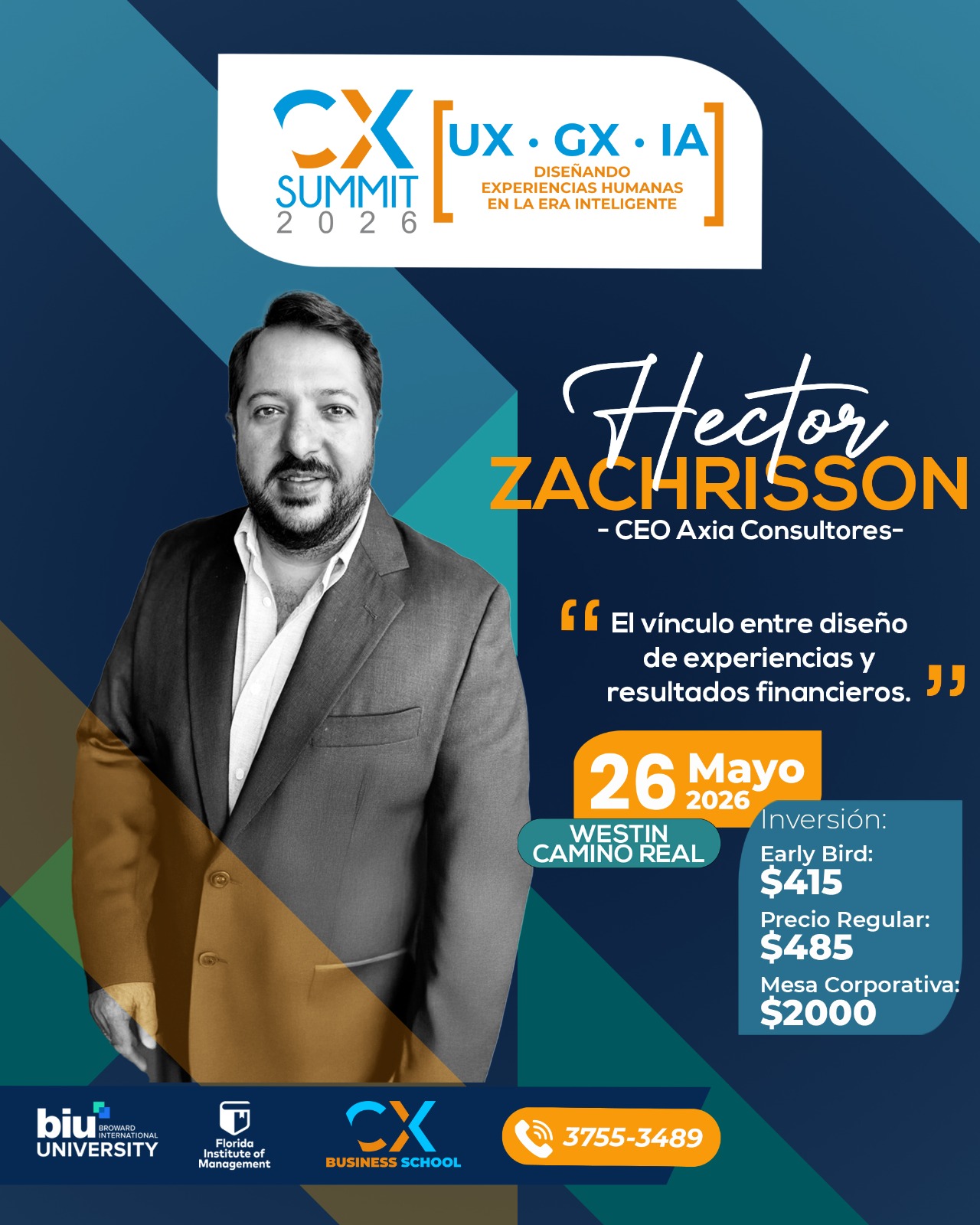 Arte promocional 6 del CX Summit 2026